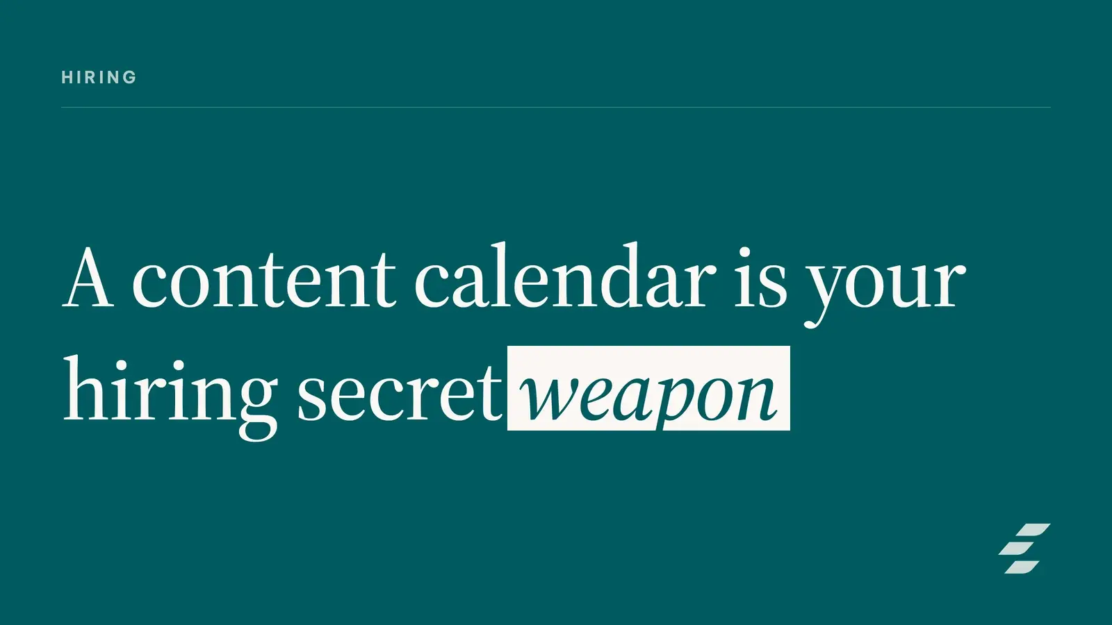 Featured image for Startup Recruitment Content Calendar for Hiring Success